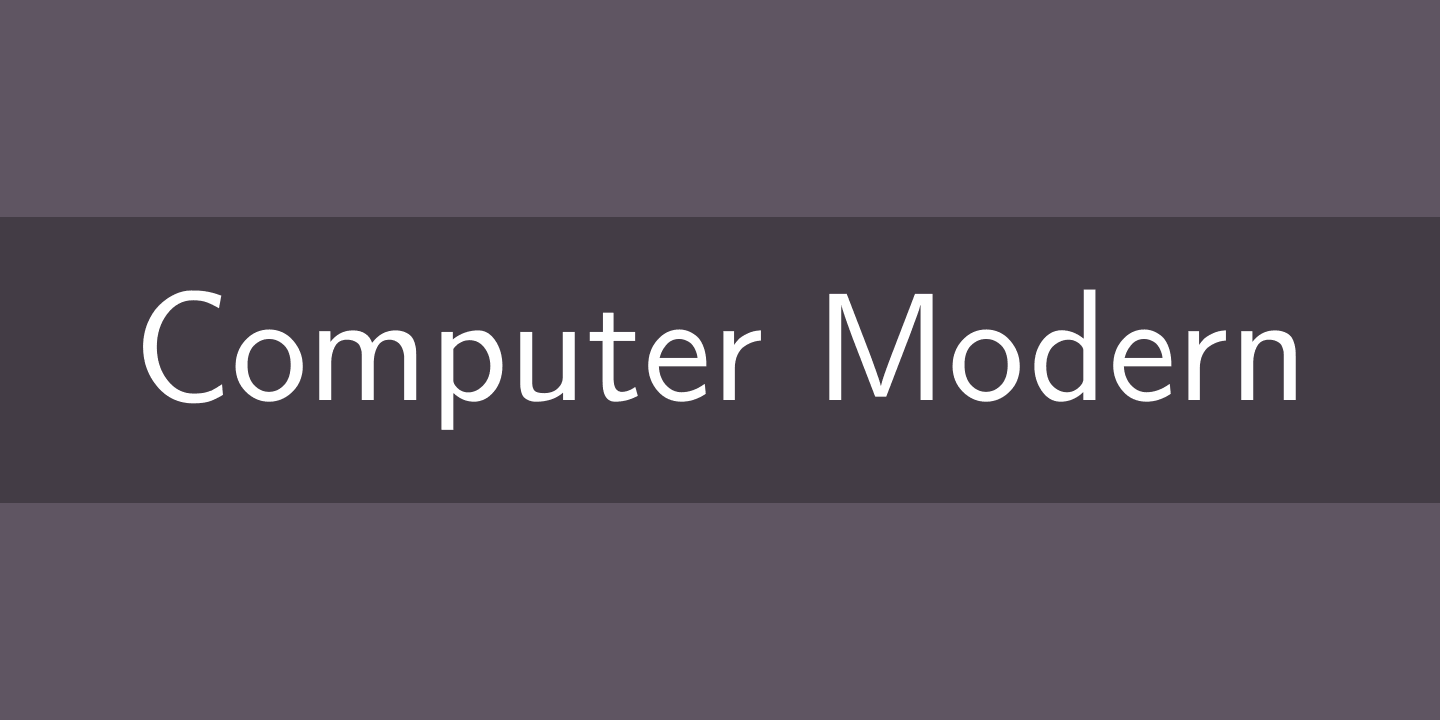 Computer Modern